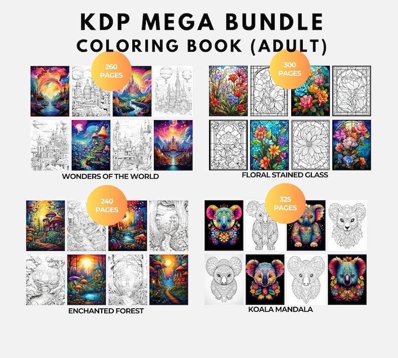 20K Coloring Pages KDP Bundle + PLR