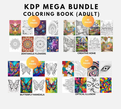 20K Coloring Pages KDP Bundle + PLR