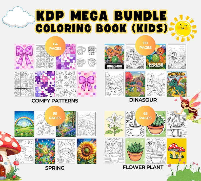 20K Coloring Pages KDP Bundle + PLR