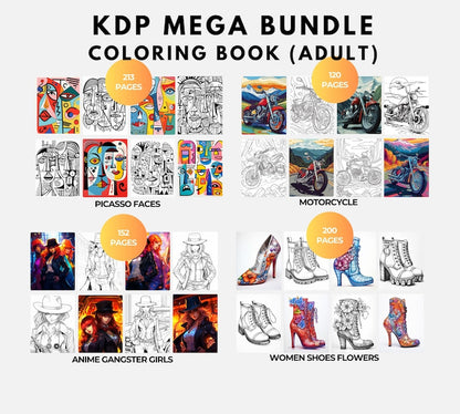 20K Coloring Pages KDP Bundle + PLR