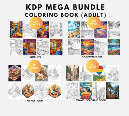 20K Coloring Pages KDP Bundle + PLR