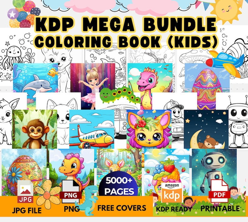20K Coloring Pages KDP Bundle + PLR